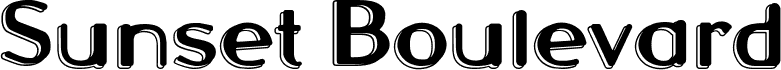 Sunset Boulevard font