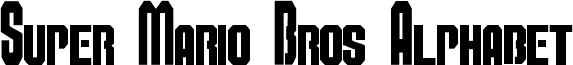 Super Mario Bros Alphabet