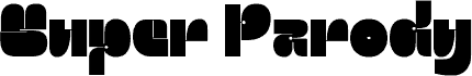 Super Parody DEMO Regular шрифт