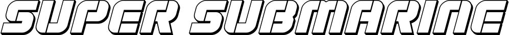 Super Submarine 3D Italic