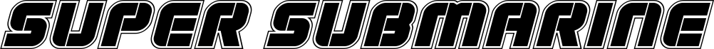 Super Submarine Academy Italic