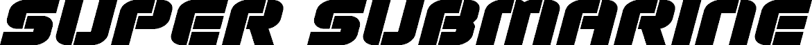 Super Submarine Expanded Italic