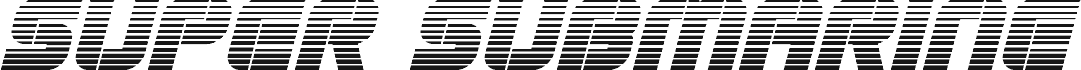 Super Submarine Gradient Italic