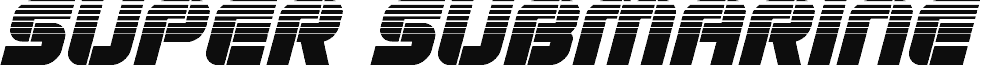 Super Submarine Halftone Italic