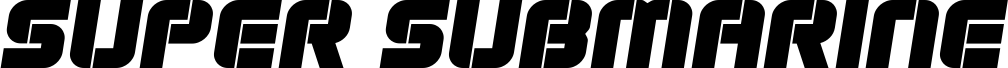 Super Submarine Semi-Italic