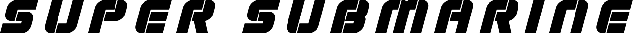 Super Submarine Title Italic