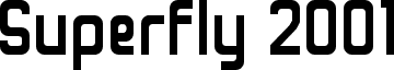 Superfly 2001 Normal font