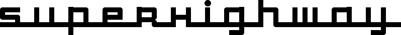 Preview of the SuperHighway font