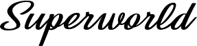 Náhled písma Superworld Personal Use Regular