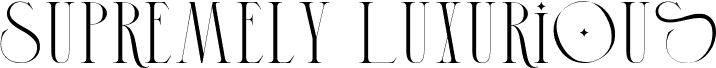 Preview of the Supremely Luxurious Demo Reg font