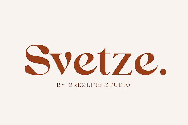 Svetze-Regular — Font presentation