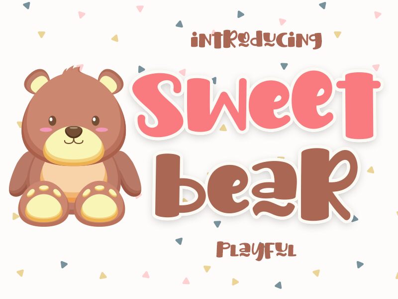Sweet Bear Шрифт