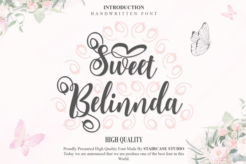 Sweet Belinnda Schriftart