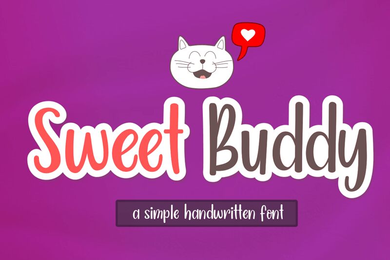 Sweet Buddy Druh písma