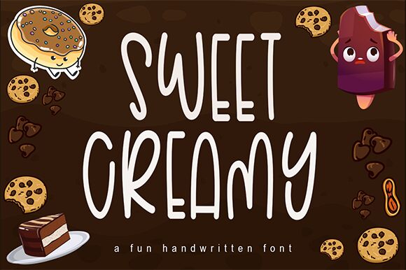 Sweet Creamy Czcionka