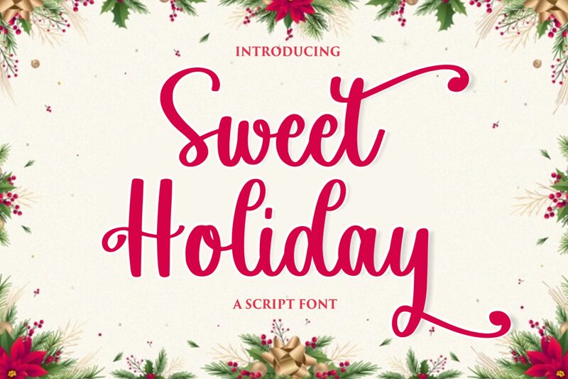 Sweet Holiday الخط