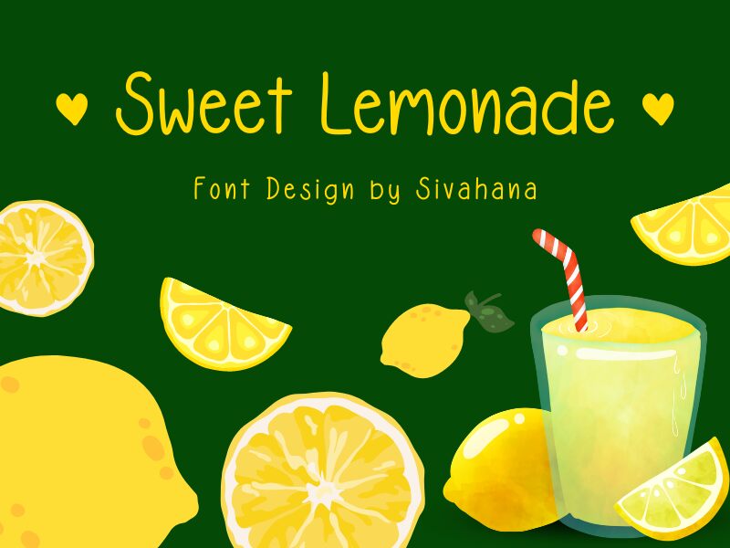 Sweet lemonade Font