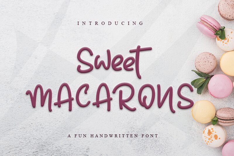 Sweet Macarons Schriftart