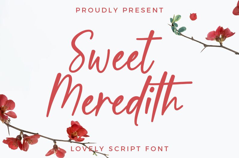 Sweet Meredith Schriftart