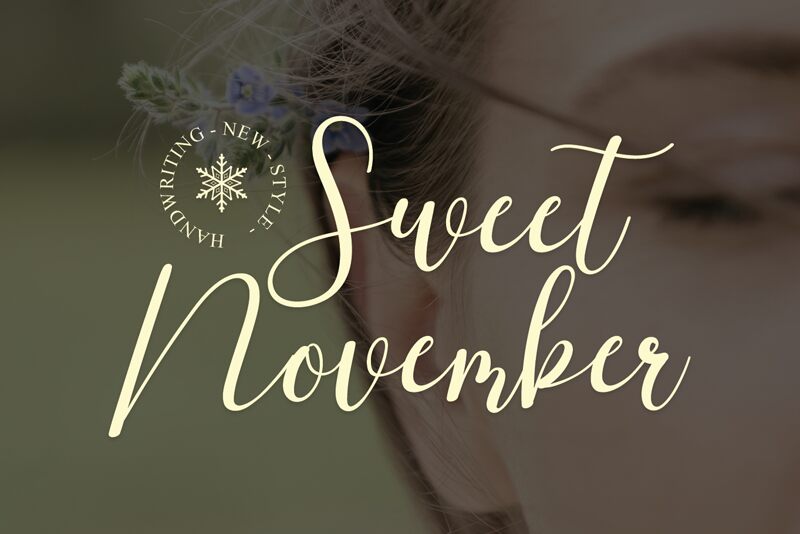 Sweet November Czcionka