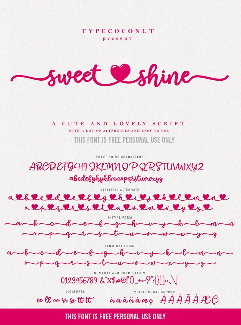 Sweet Shine フォント