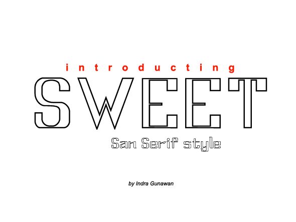 SWEET Schriftart