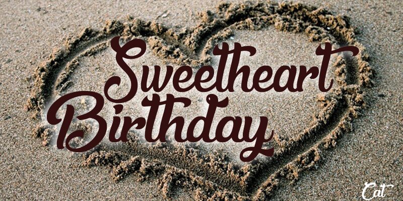 Sweetheart Birthday Czcionka