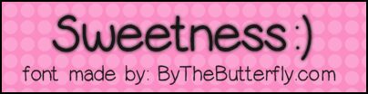 Sweetness Czcionka