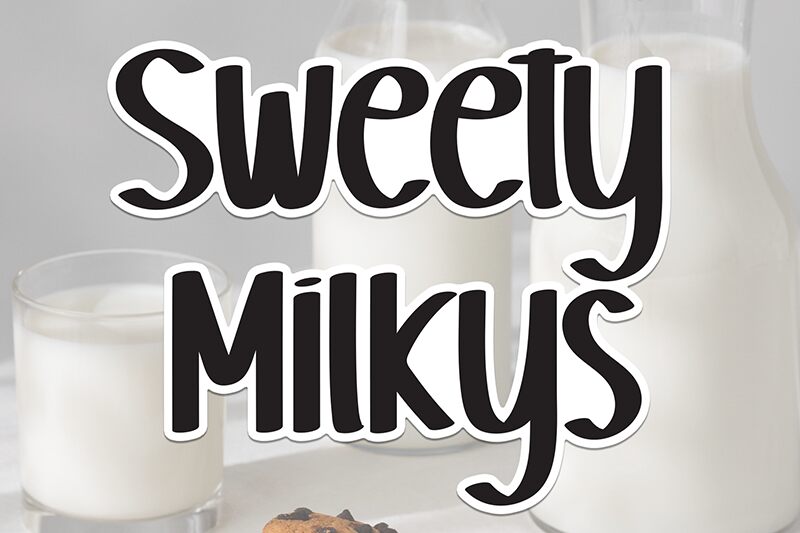 Sweety Milkys Schriftart