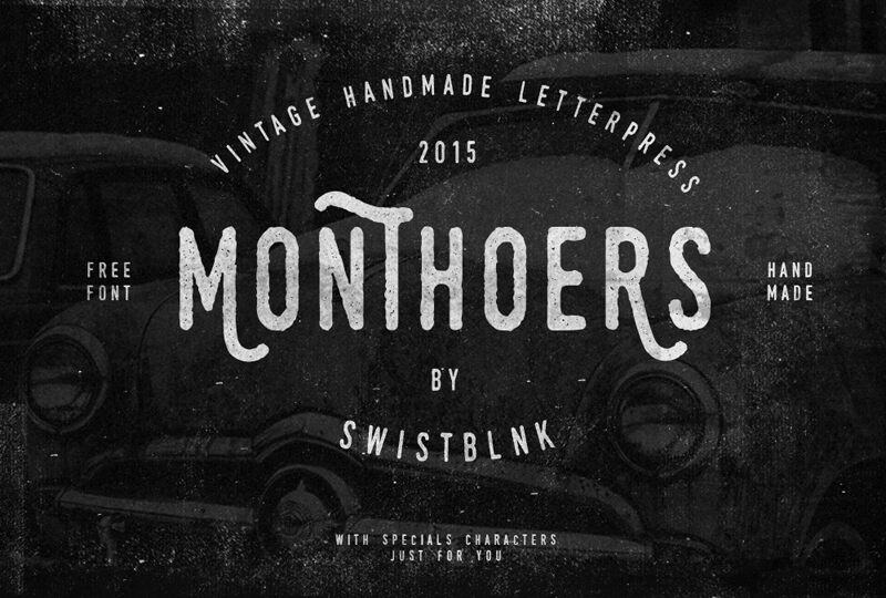 Swistblnk Monthoers Schriftart