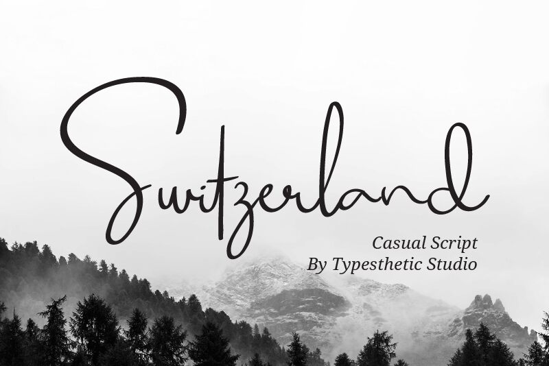 Switzerland Schriftart