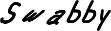 Swabby Bold Italic