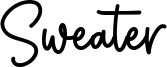 Sweaterフォントのプレビュー