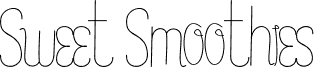 Sweet Smoothies