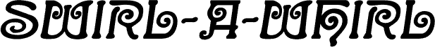Swirl-a-Whirl Bold Italic