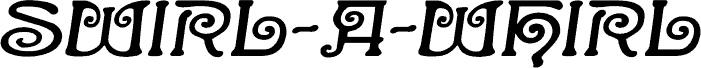 Swirl-a-Whirl Expanded Italic