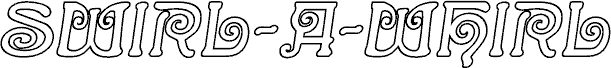 Swirl-a-Whirl Outline Italic