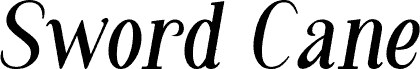 Sword Cane Demo Bold Italic الخط