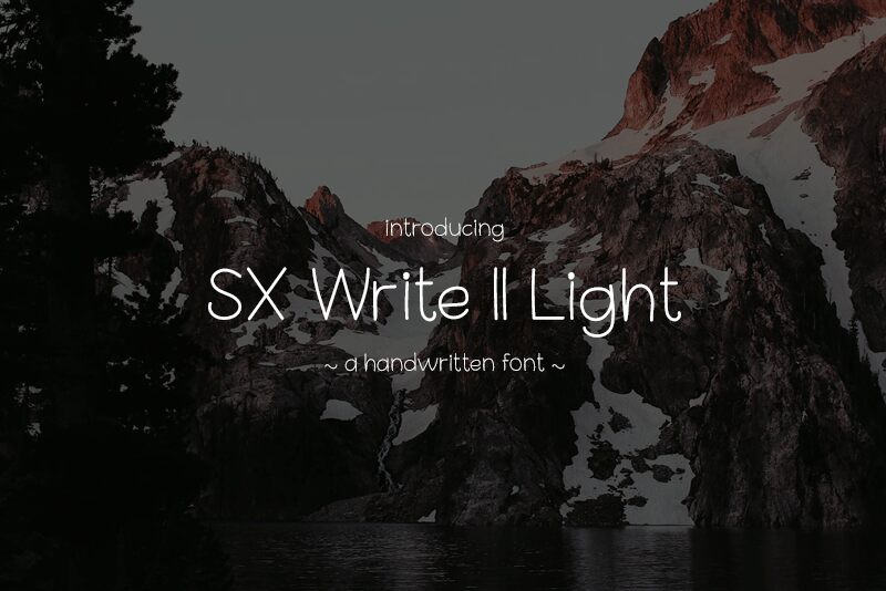 SX Write II Schriftart