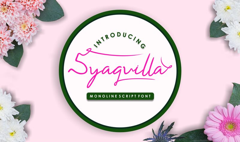 Syaquilla Schriftart