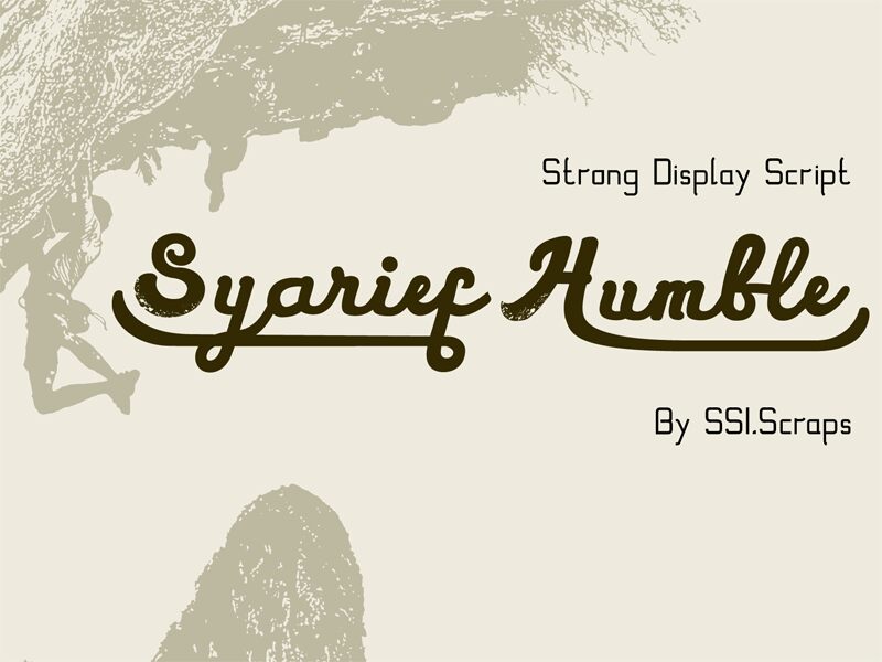 Syarief  Humble Schriftart