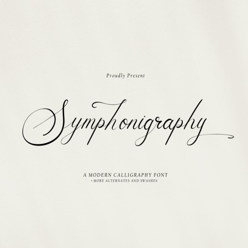 Symphonigraphy Fonte