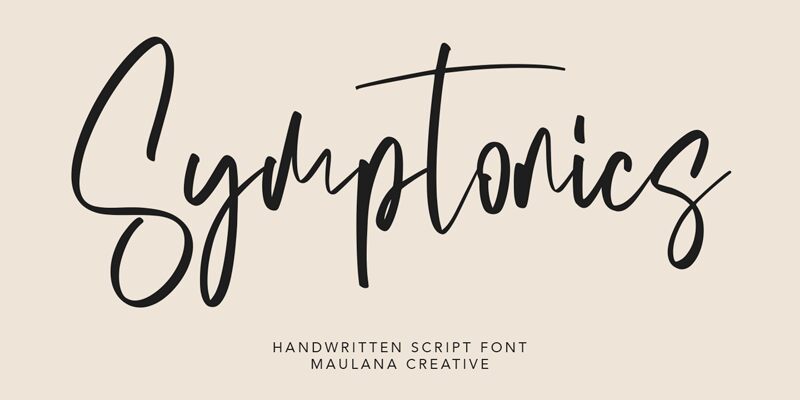 Symptonics Schriftart