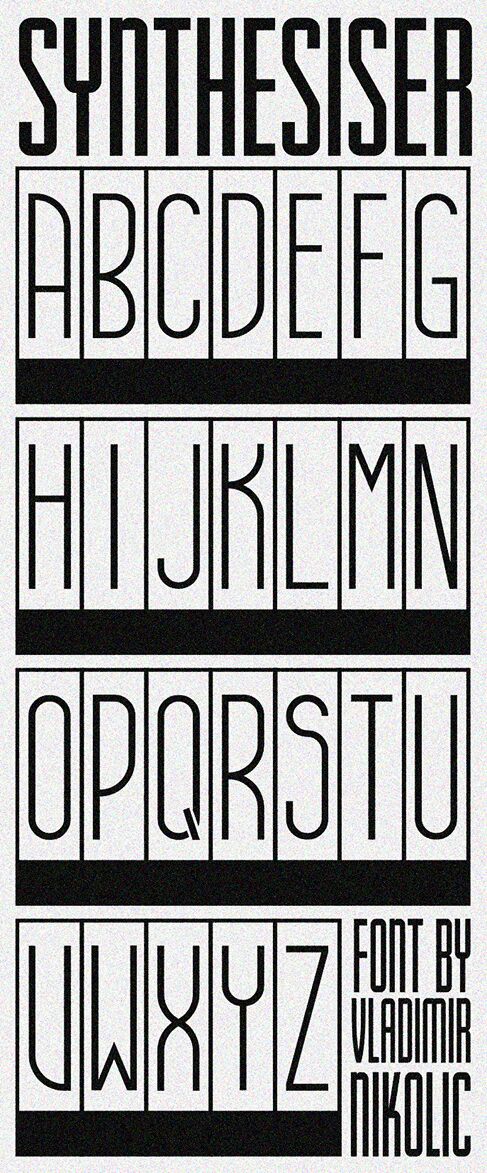 Synthesiser Czcionka