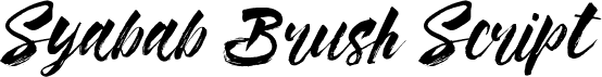Syabab Brush Script