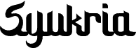 Syukria Regular 字体