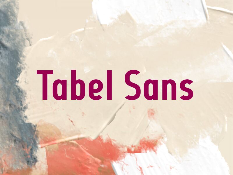 Tabel Sans Font