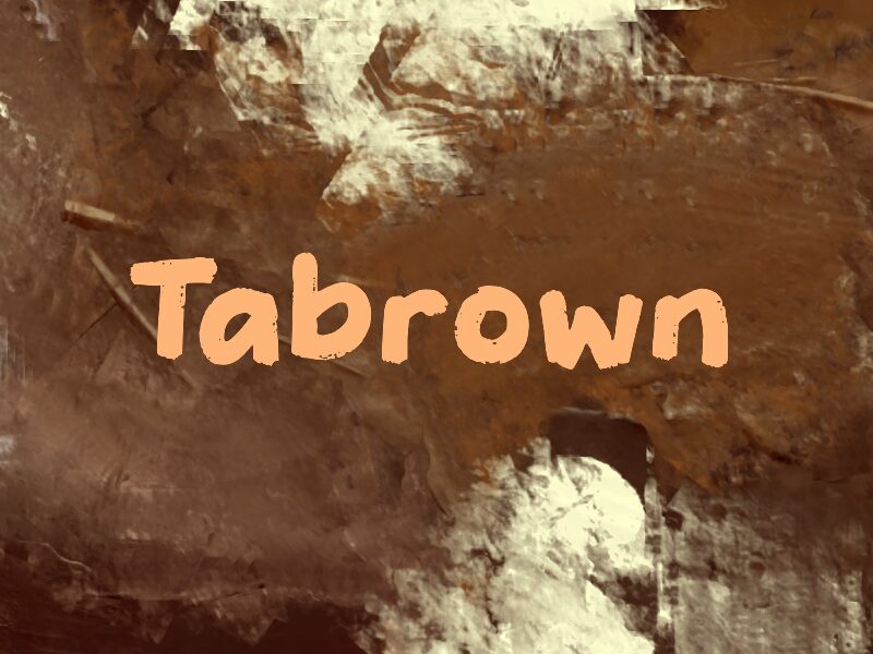 Tabrown 字体