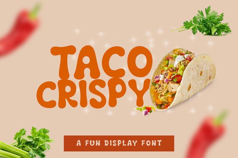 Taco Crispy Druh písma