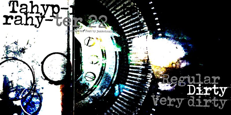 Tahyp-rahy-ter 22 Czcionka